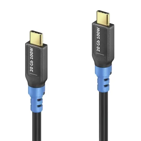 PureLink FI-U400-020 USB-kabel USB4 Gen 2x2, 2 m, svart och blå