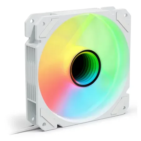 SHARK Mirror RGB PWM vit fläkt