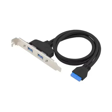 CONCEPTRONIC Slotblech 19-stifts dubbla 2x USB-A 3.0-portar sw