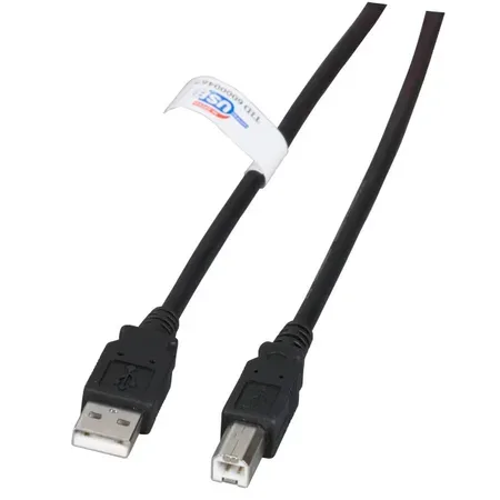 EFB Elektronik K5203.0,5 USB-kabel USB 2.0, 0,5 m, USB A till USB B, svart