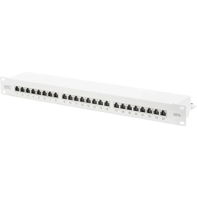 DIGITUS Professional DN-91624S-EA patchpanel CAT 6a, 24 portar