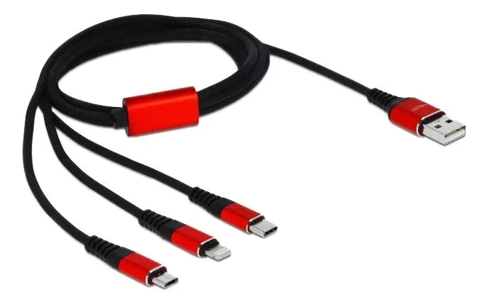 Delock 3 in 1 dedikerad laddningskabel