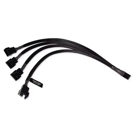 Alphacool Y-splitter 4-pin till 4x 4-pin PWM 30 cm, svart
