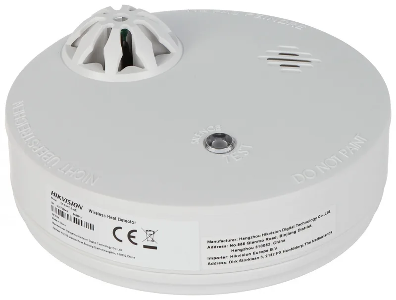 Hikvision DS-PDHT-E-WE temperatur/humidity sensor inomhus med larm 57℃