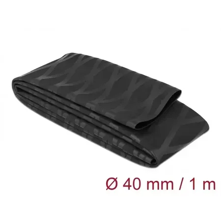 Delock krympslang, svart, 100 cm