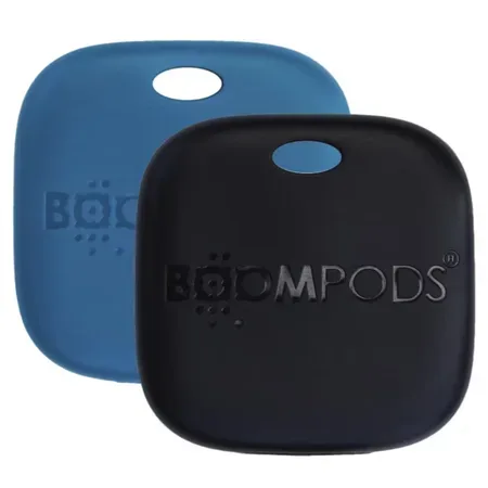 Boompods Boomtag uppladdningsbar duopack, blå och svart