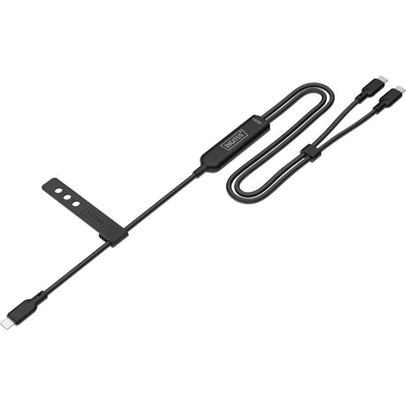 Digitus AK-300170-018-S USB-C-kabel USB 2.0, 1,8 m, svart