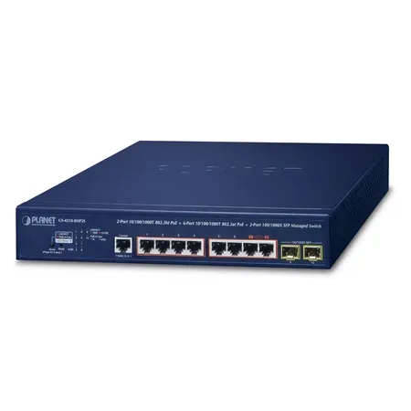 PLANET IPv6/IPv4 2-portars hanterad L2/L4 Gigabit Ethernet-switch
