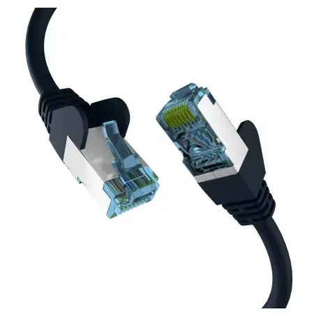 EFB RJ45 patchkabel med Cat7 råkabel svart 5 m