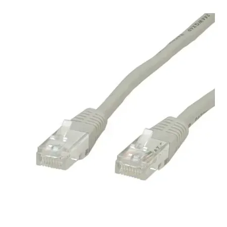 Value 21.99.0910 RJ45 Nätverkkabel, Patchkabel CAT 6 U/UTP 10.00 m Grå oskärmad 1 st