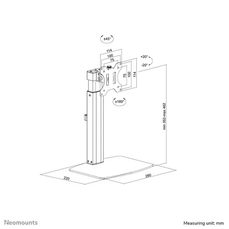 Neomounts FPMA-D865 ställ
