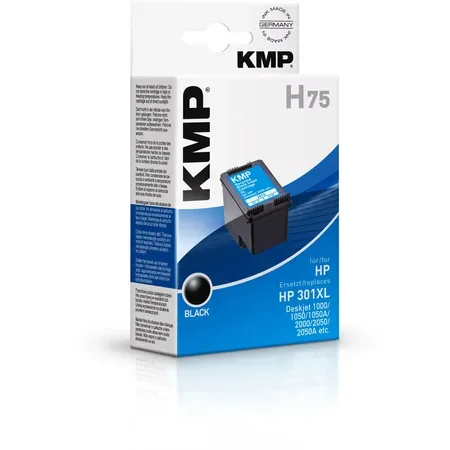 KMP H75 bläckpatron, svart, kompatibel