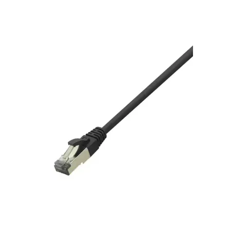 LogiLink CQ8073S RJ45 Nätverkkabel, Patchkabel CAT 8.1 S/FTP 5.00 m Svart Halogenfri 1 st