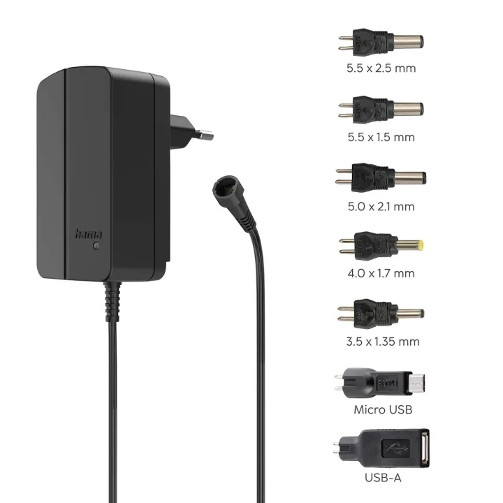 Hama Strömförsörjningsenhet Universal 2250mA/27W Svart