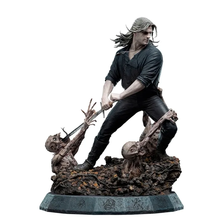 Weta Workshop The Witcher Geralt den vita vargen Limited Edition, staty i skala 1:4