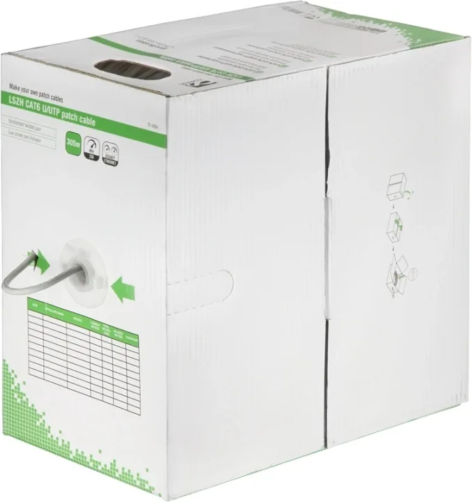 DELTACO TP-48BH bulkkabel Cat6, 305 m