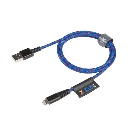 Xtorm Strong Woven Lightning-USB-kabel, blå