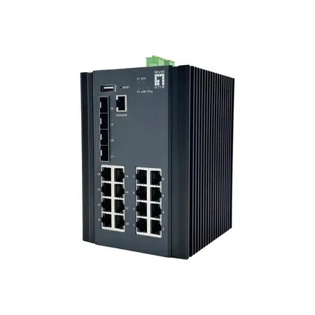 LevelOne Switch 20x GE IGU-2071, 16 x 1 GbE, 4 x 2,5 GbE SFP, svart
