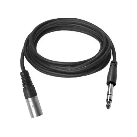 VivoLink XLR-kabel, hane, 0,5 m, till 6,35 mm