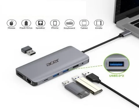 Acer 12-i-1 Type-C-adapter