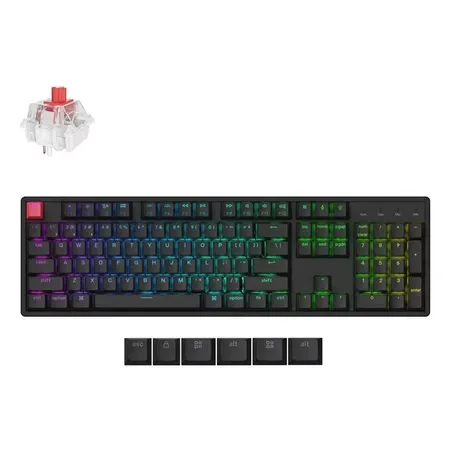 Keychron K10 QMK V2 tangentbord svart