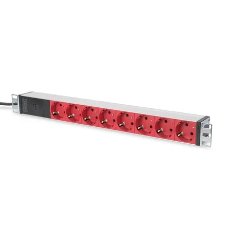 DIGITUS Professional DN-95410-R grendosa för rack, 8 uttag