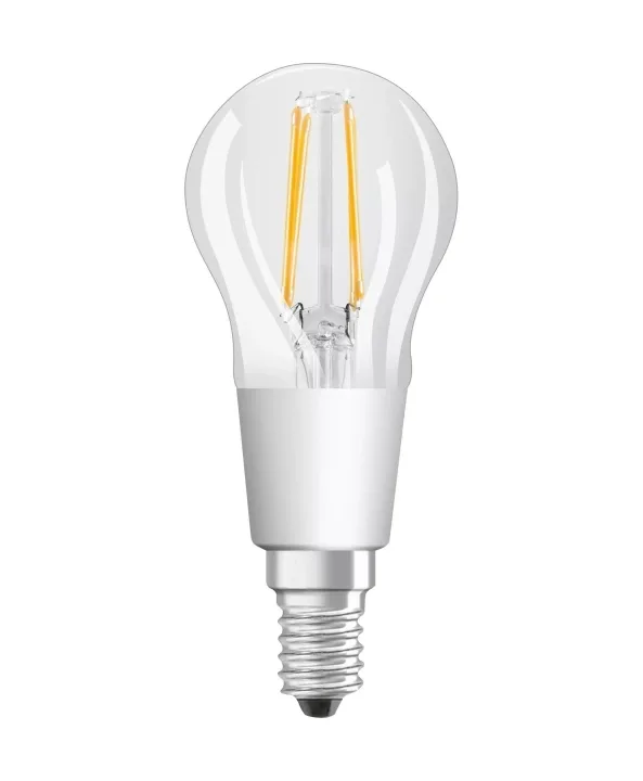 LEDVANCE SMART+ minikula 40W/827 klar fil E14 WiFi