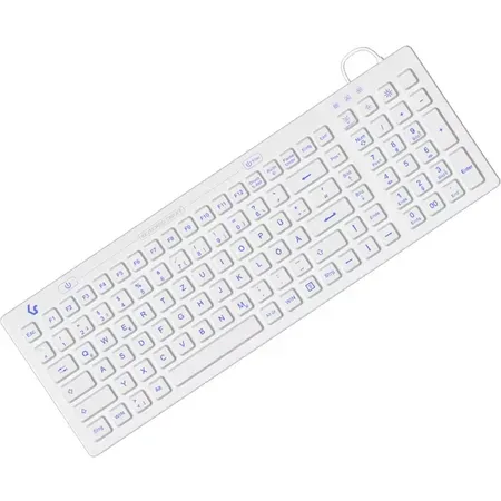 KeySonic KSK-6031INEL-Wh (DE) tastatur Industriel USB QWERTZ Tysk Hvid