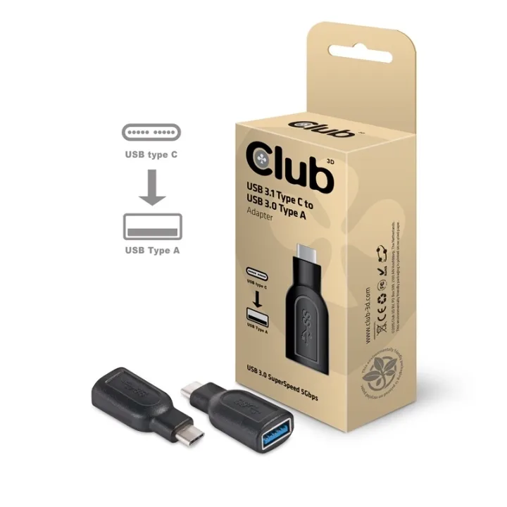CLUB3D USB 3.1 Type C till USB 3.0-adapter