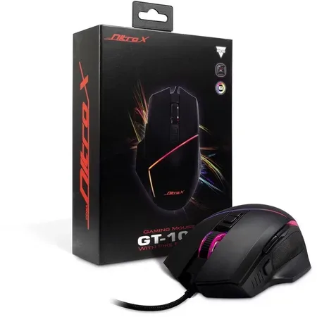 Nitrox GT-100 RGB spelmus, 6400 DPI