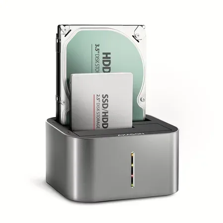 AXAGON ADSA-DC dockningsstation för 2,5 och 3,5 tums hårddiskar, USB-C 5 Gbps