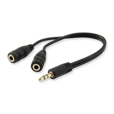 Equip 147941 ljuddelare 3,5 mm, svart