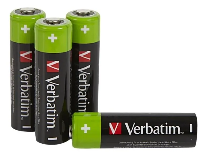 Verbatim uppladdningsbara AA-batterier 4-pack / HR6