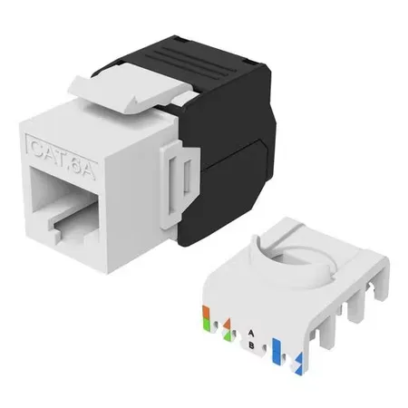 Equip keystone-uttag Cat6A oskärmat, vit, 8-pack