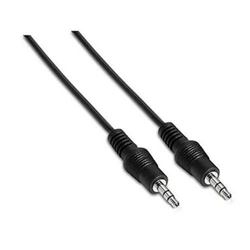 Nanocable ljudkabel 3,5 mm hane till hane, 0,3 m, svart