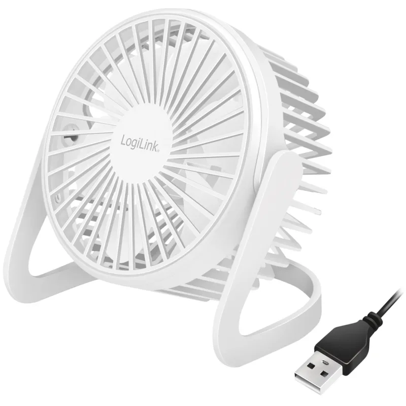 LogiLink: USB-fläkt Ø12,7 cm Vit