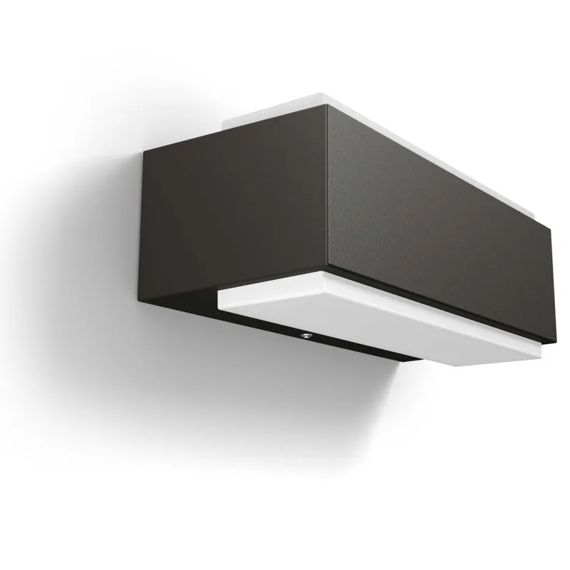 Philips: Stratosphere Vägglampa Ultra Efficient LED 3,8W 800lm Antracit