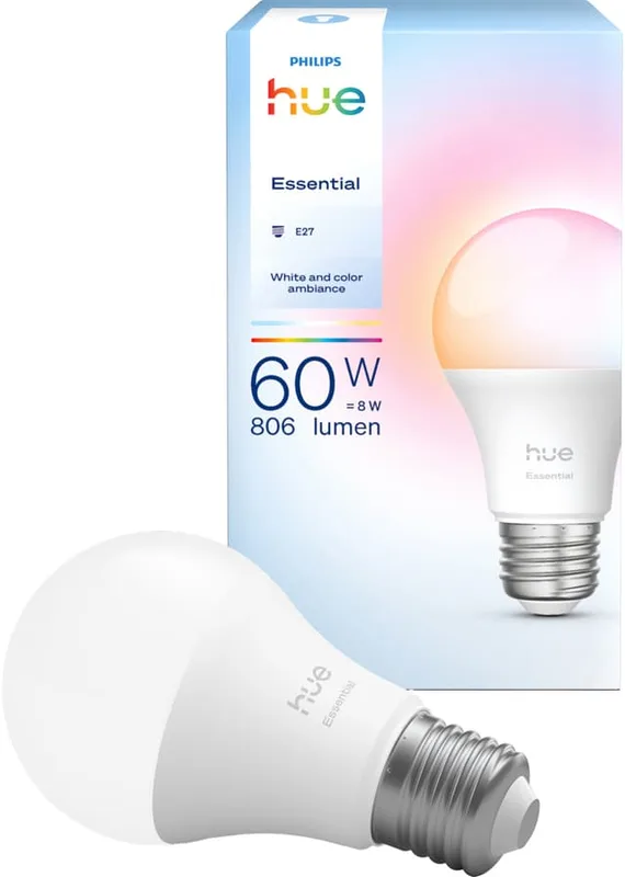 Philips Hue: Essential White and color ambiance E27 60W 806lm 1-pack