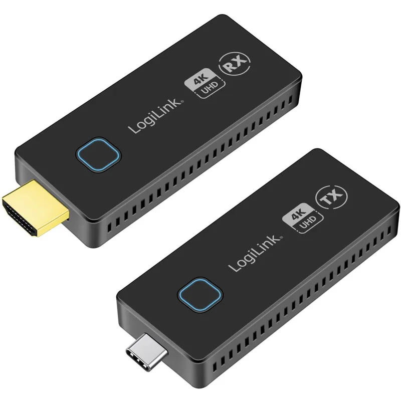 LogiLink: Trådlös HDMI-överföring USB-C till HDMI-kit 1till1 4K@60Hz