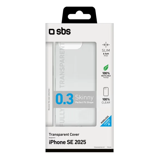 SBS TESKINIPSE25T Skinny cover för iPhone 16e, transparent