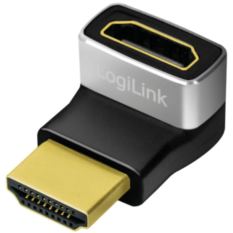 LogiLink: HDMI-adapter Vinklad 270° Hane-Hona 8K/60 Hz