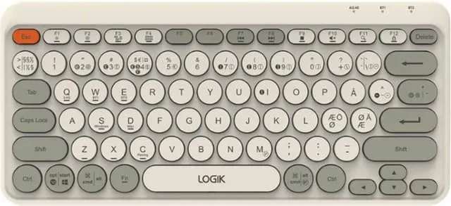 Logik Compact Bluetooth Round Key trådlöst tangentbord