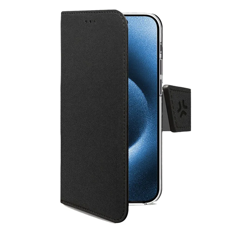 Celly: Wally Wallet Case iPhone 17 Pro Svart