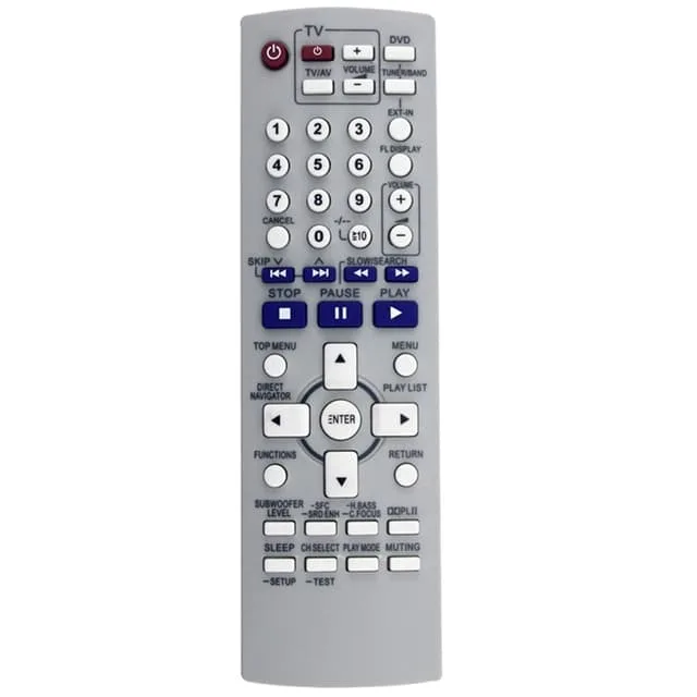 MTK ersättningsfjärrkontroll för N2QAYZ000002 till Panasonic DVD-stereo