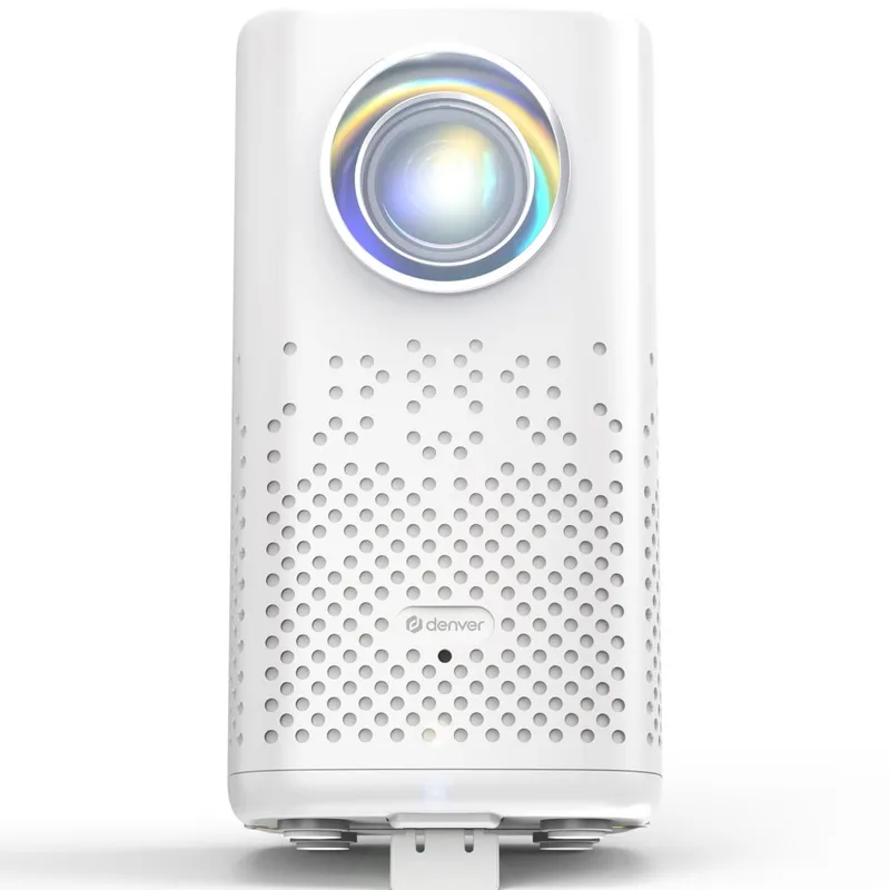 Denver: Projektor 4K 45"-180" 150 ANSI lumen Inbyggt batteri