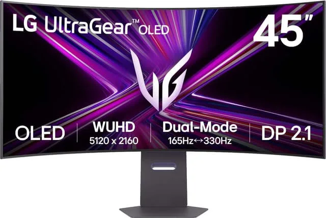 LG UltraGear 45GX950A-B 45" böjd OLED-gamingskärm