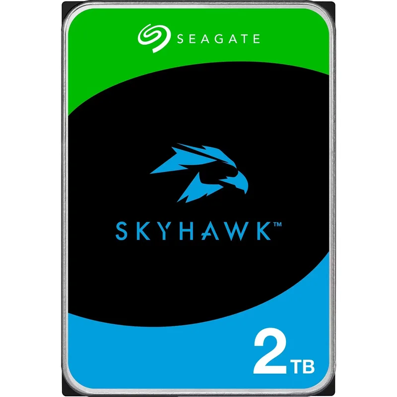Seagate SkyHawk 2 TB hårddisk, SATA 6 Gb/s, 3,5 tum