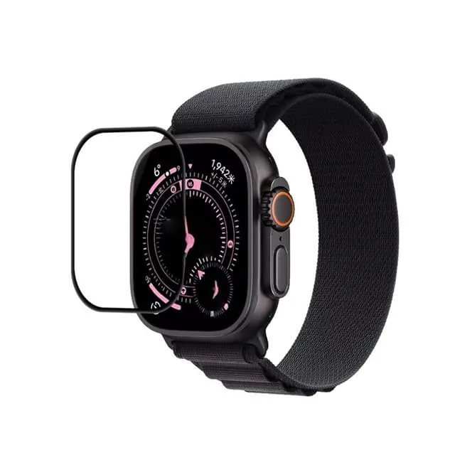 Apple Watch Ultra 3 Skärmskydd: 3D Böjd TPU-Film, Full Lim – 3-Pack