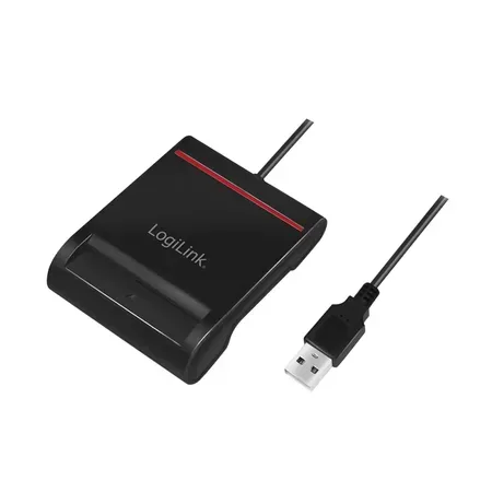 LogiLink CR0047 smartcard-läsare USB 2.0, svart