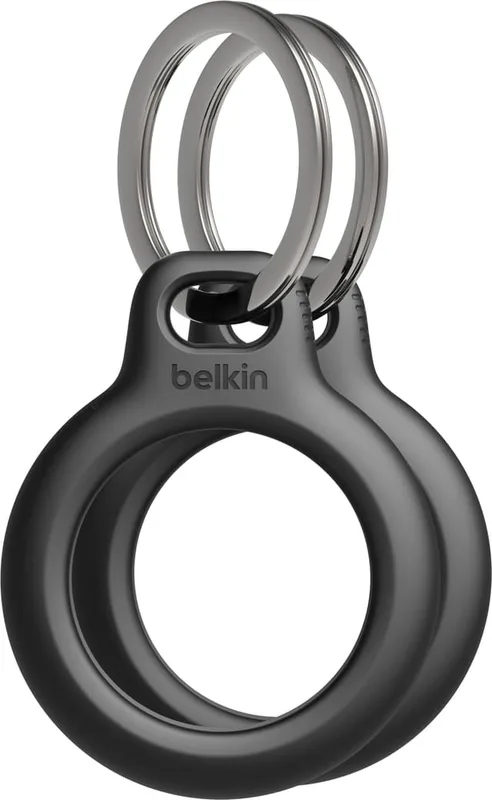 Belkin Secure AirTag hållare med nyckelring 2pk (svart)